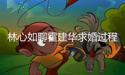 如聊爱半霍建华求婚过年就决定结婚程 称恋林心